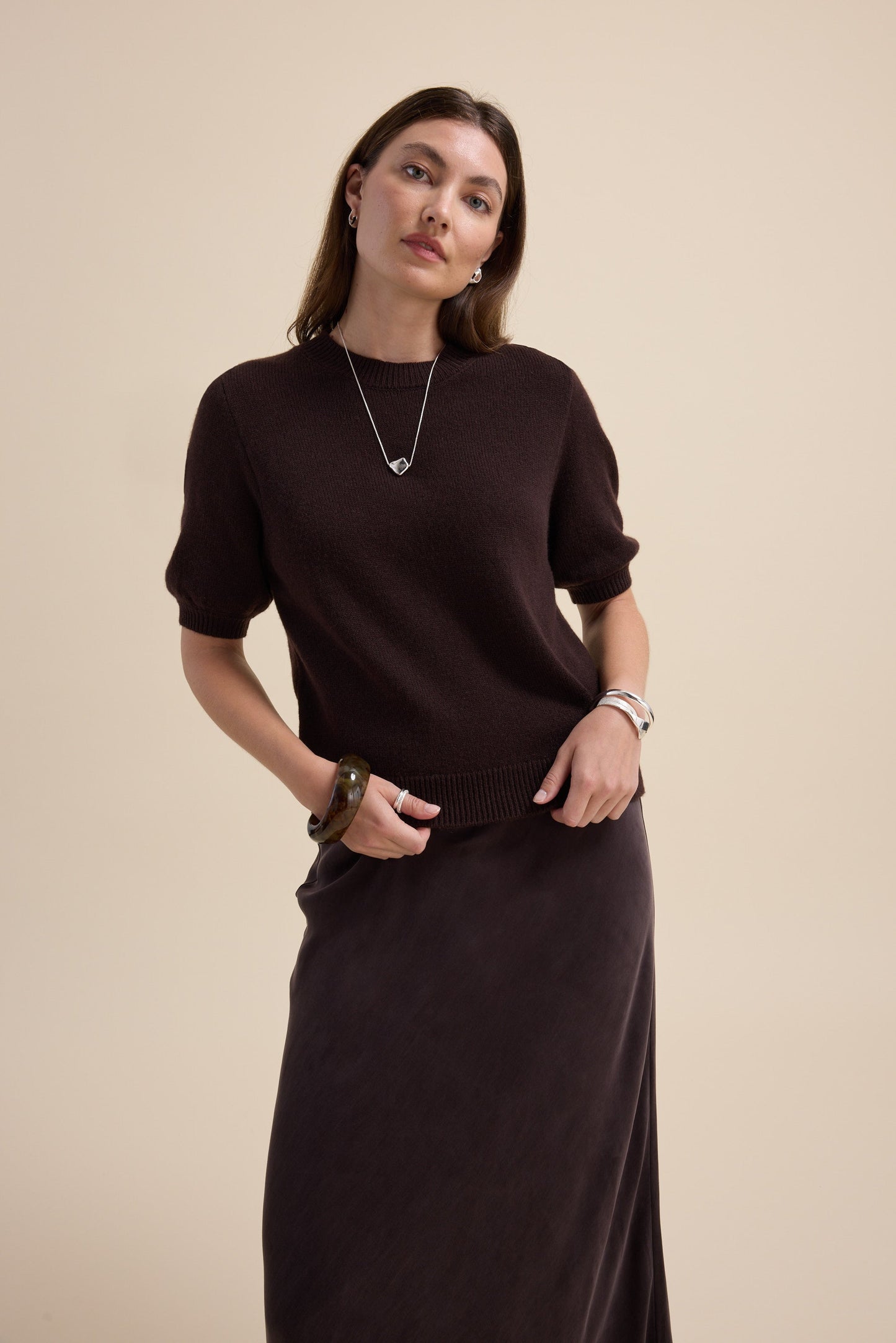 Elementary Cashmere Blend Tee Shirt