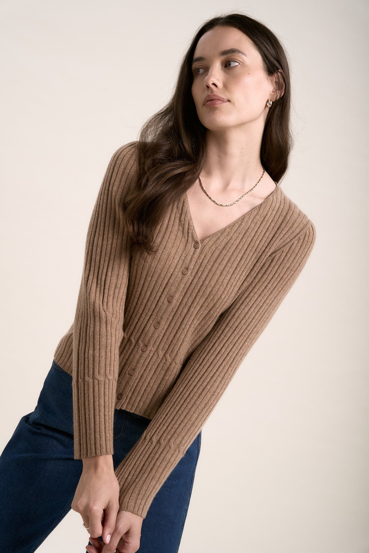 Elementary Cashmere Blend Cardigan