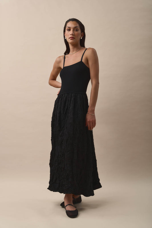 Time To Dance Textured Dress