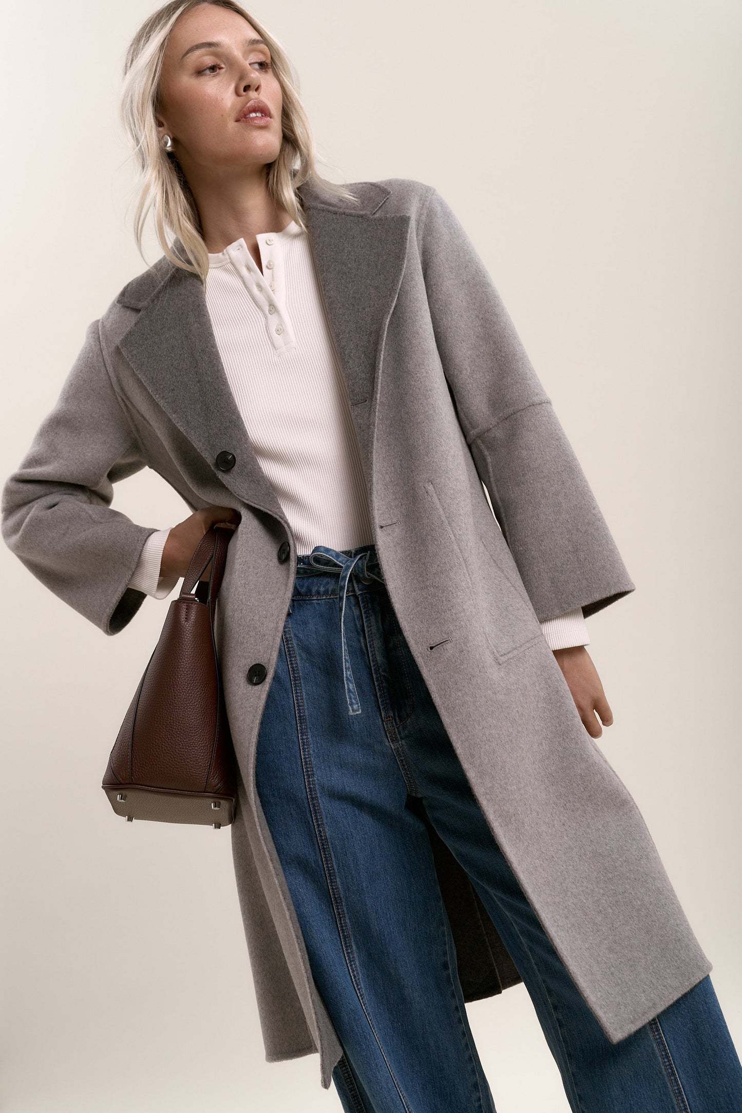 Nellie Reversible Wool Blend Coat