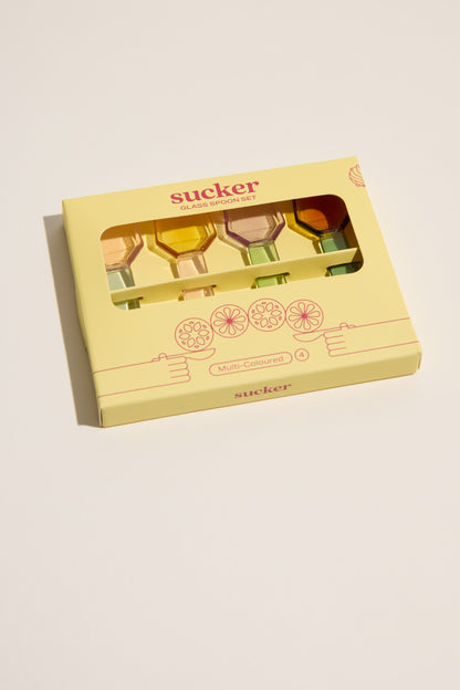 Sucker Glass Spoon Set