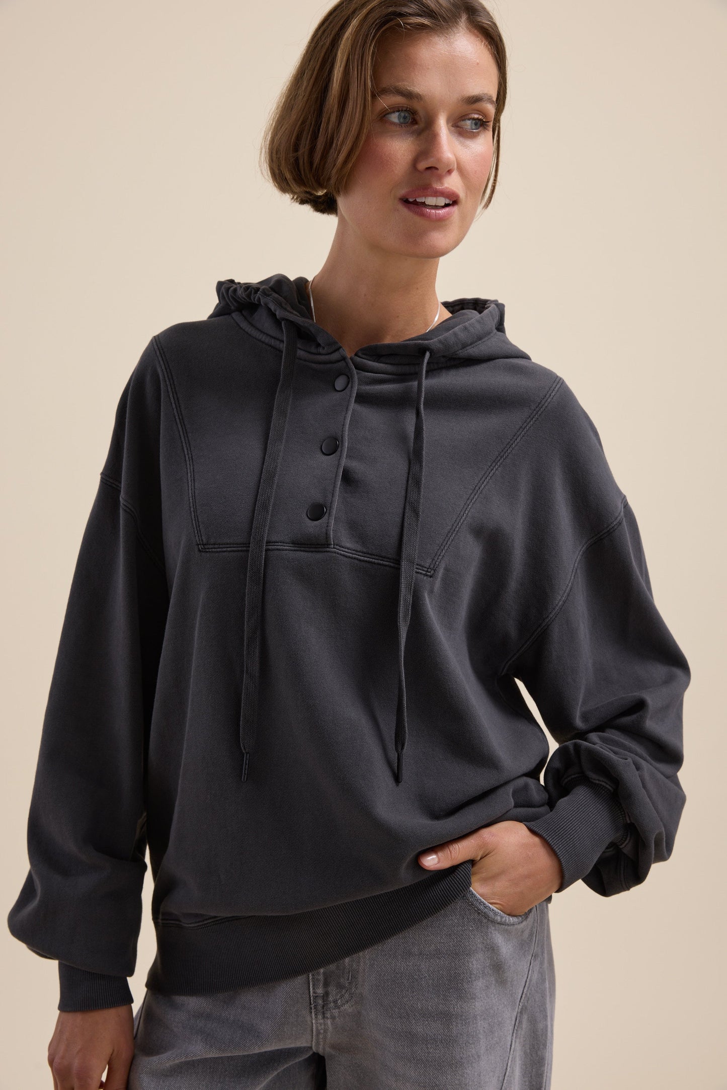 Elementary Henley Hoodie
