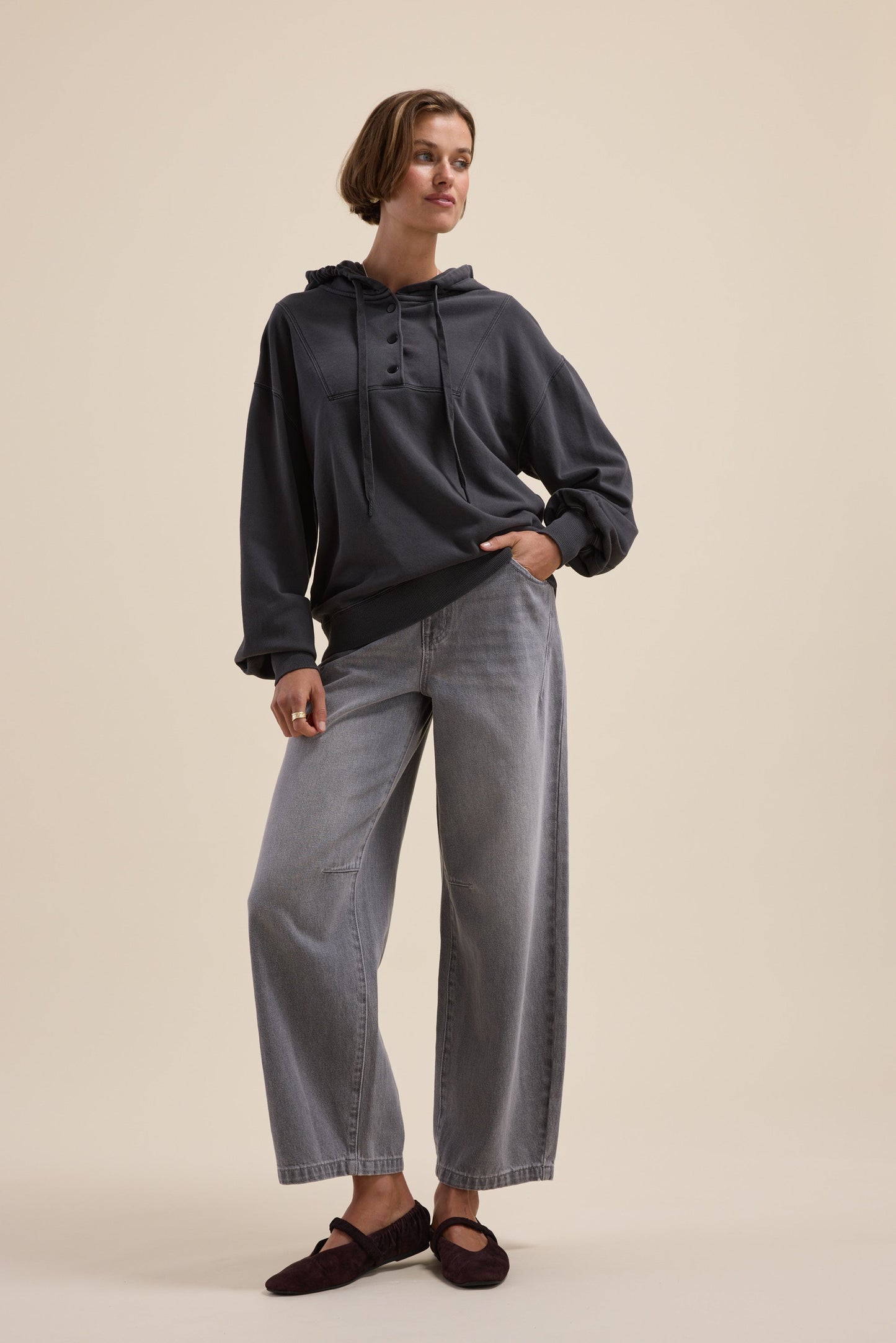 Elementary Henley Hoodie