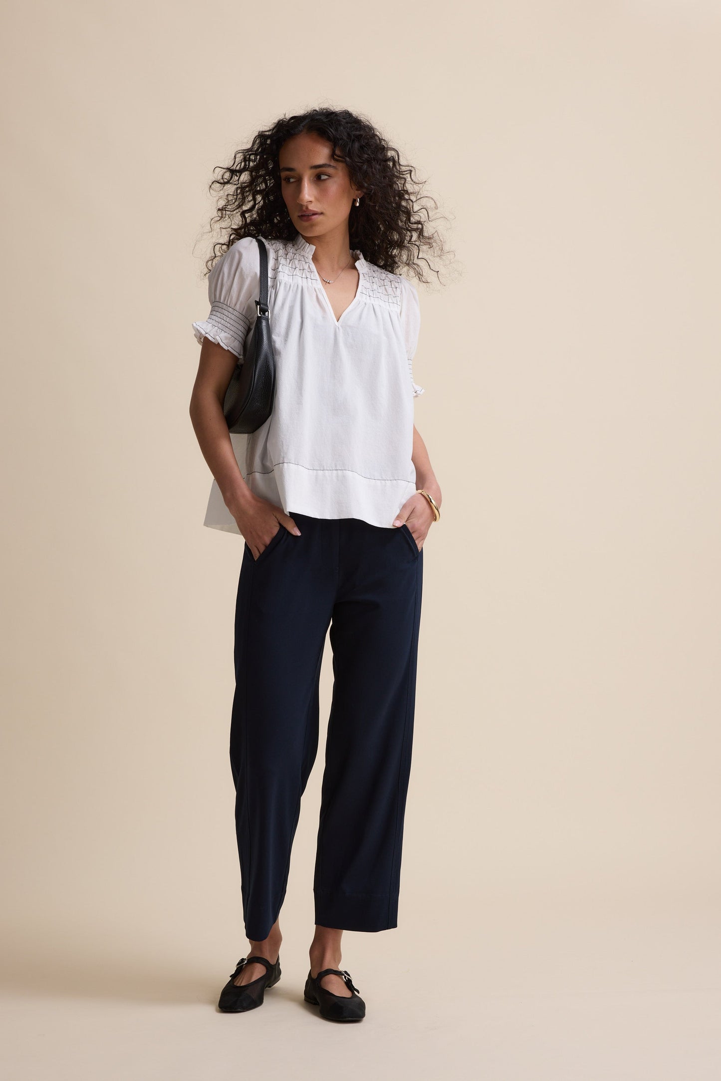 The Easy Care Belted Pants