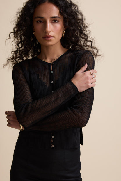 Eden Sheer Knit Cardigan