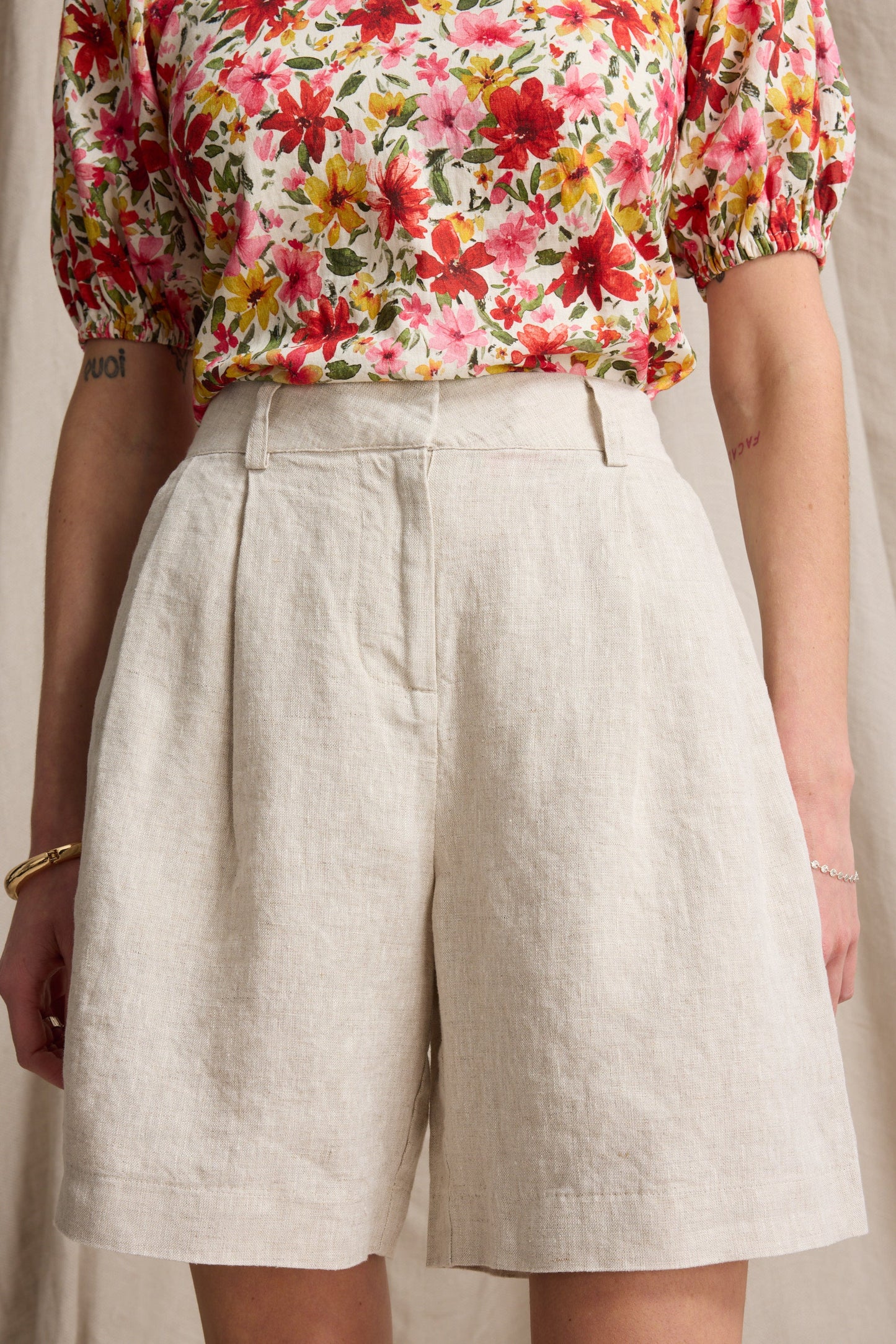 Sienna Long Linen Short