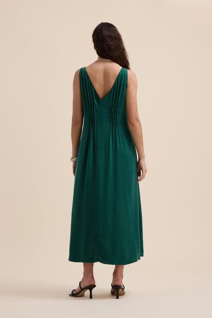 Cara Pleat Detail Dress