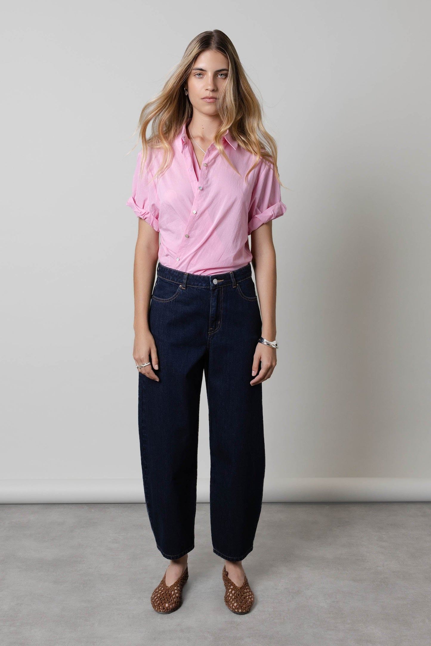 The Cropped Barrel Leg Jeans