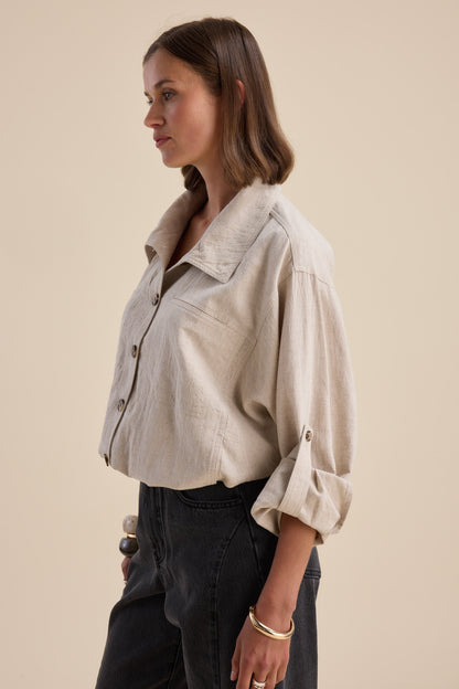 Hudson Gathered Hem Jacket