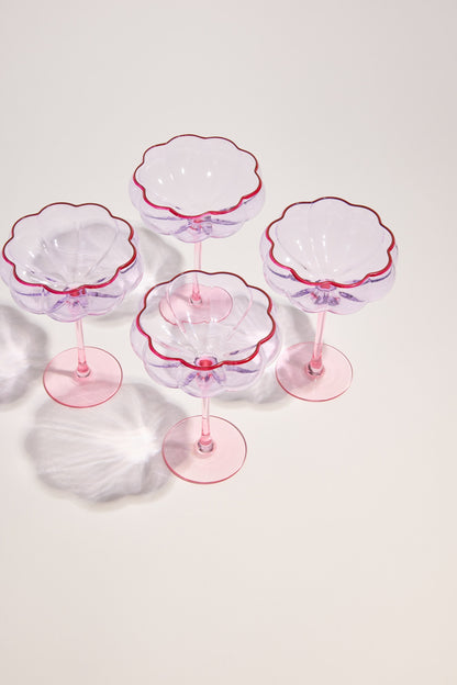 Homelab Petal Cocktail Glass Set