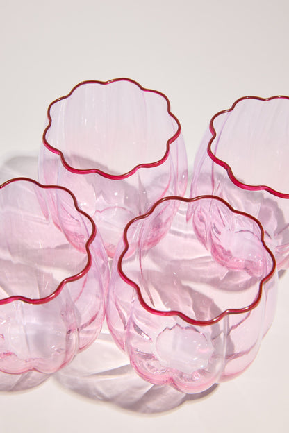 Homelab Petal Stemless Glass Set