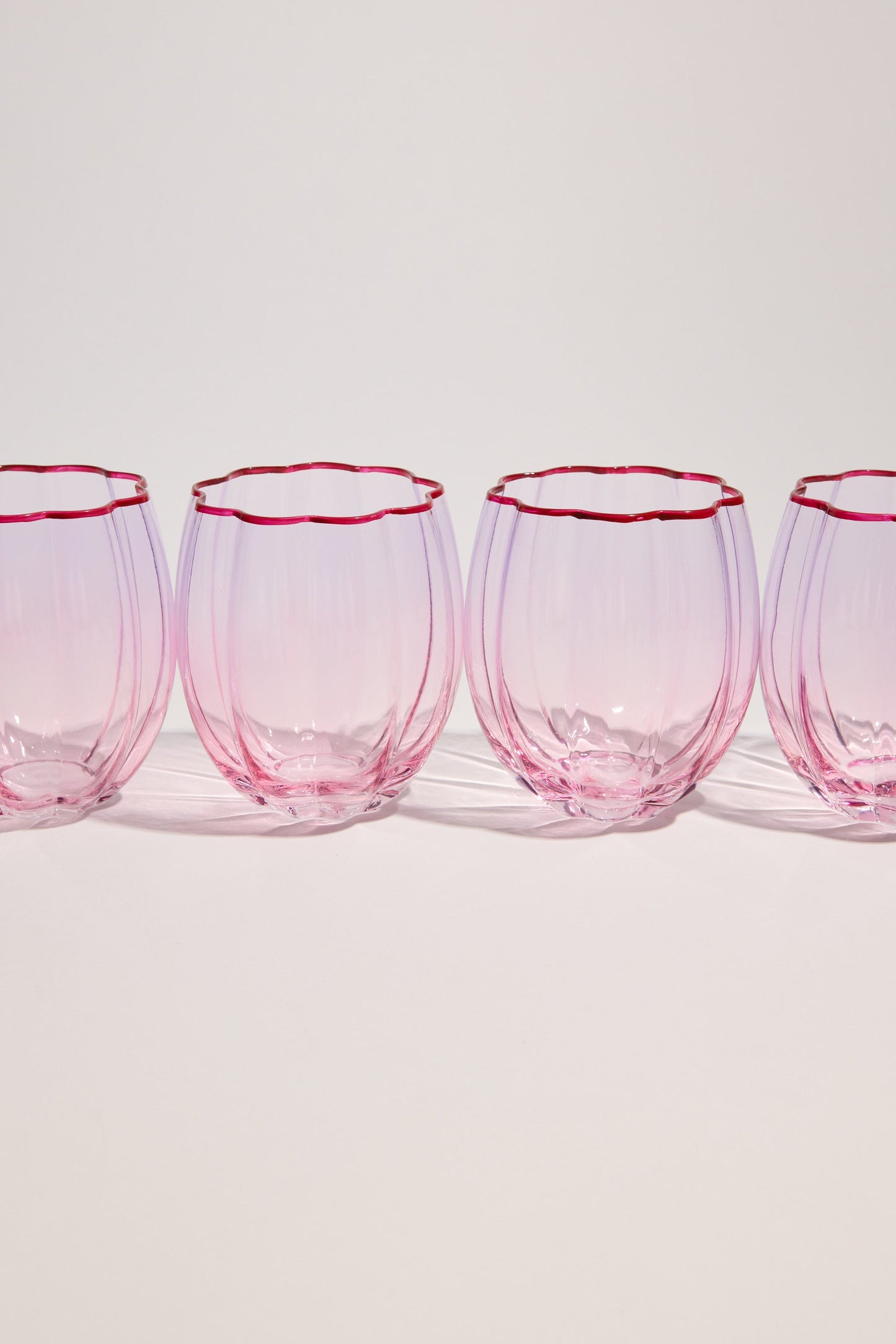 Homelab Petal Stemless Glass Set