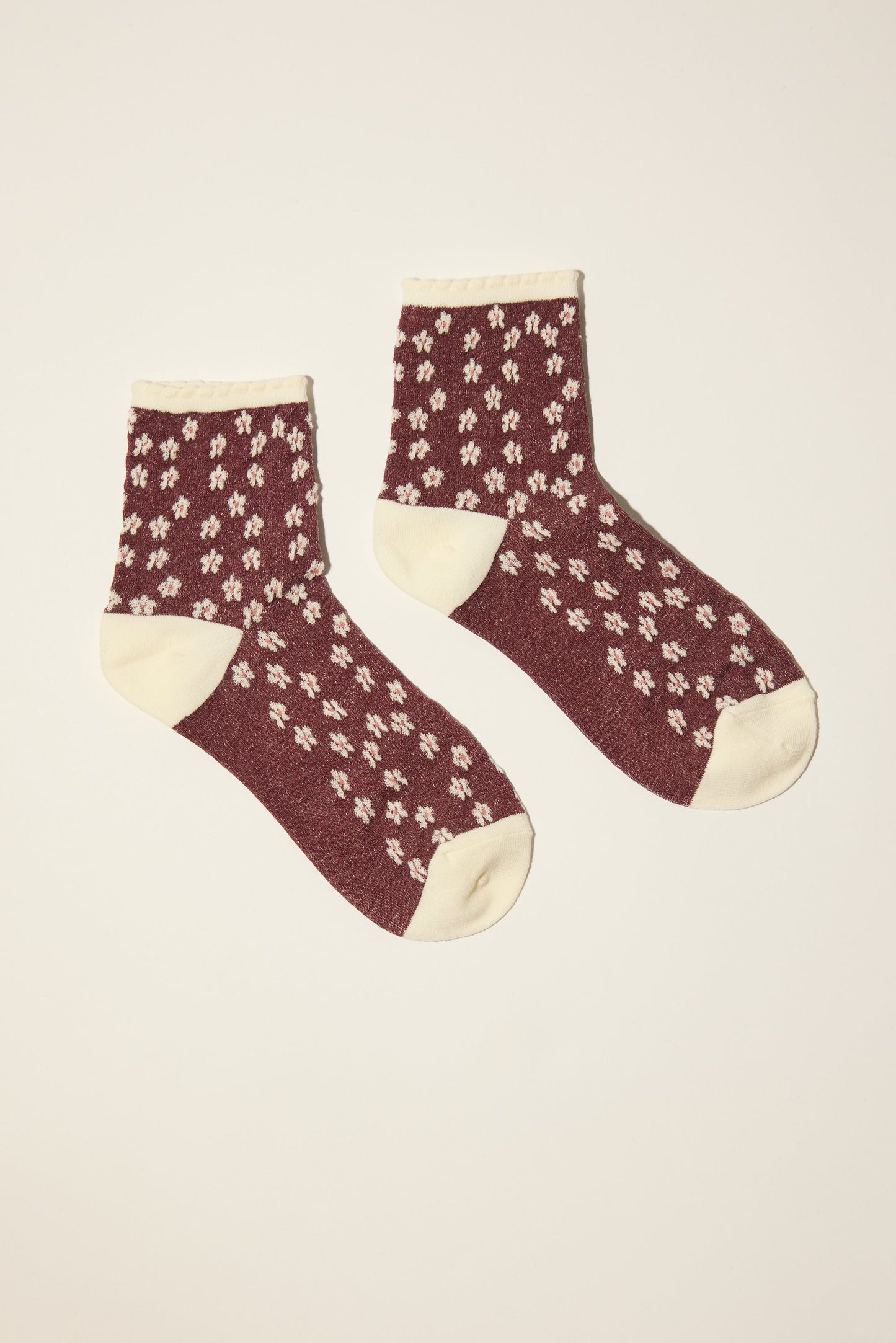 Charlie Textured Floral Socks