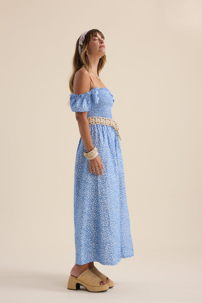 Anna Shirred Bodice Dress