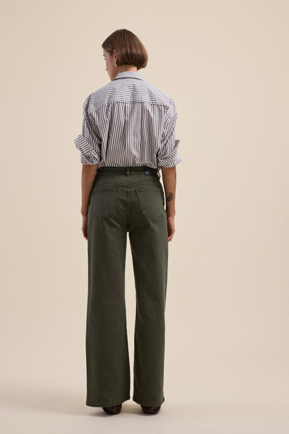 The Mid Rise Wide Leg Jeans