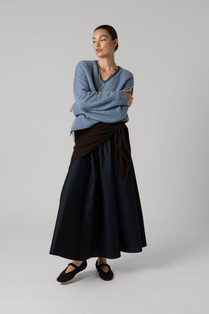 The Luxe Whisper Relaxed V Neck Sweater