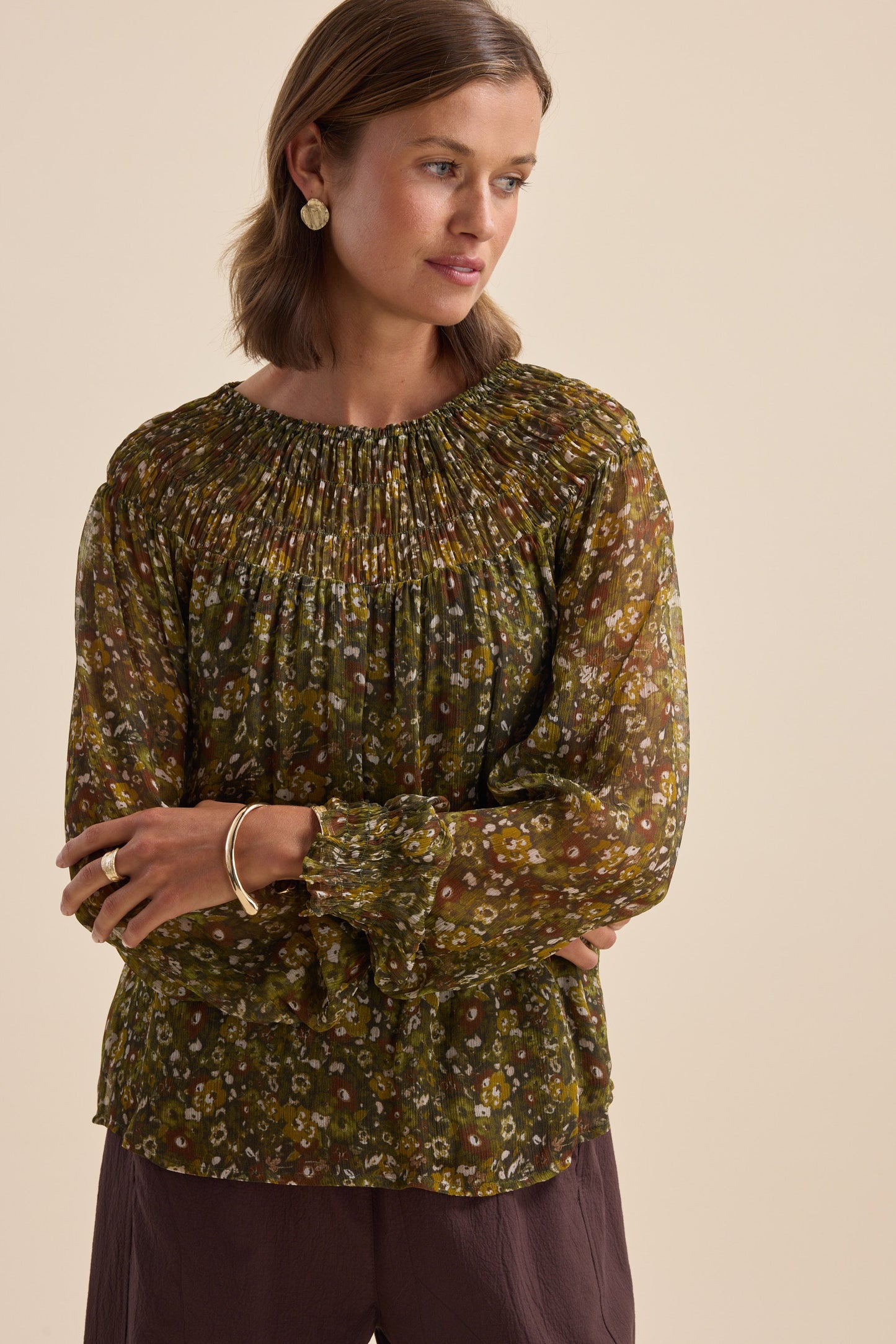 Gemma Gather Detail Top