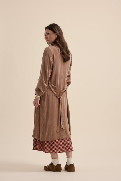 Brooke Draped Trench Coat