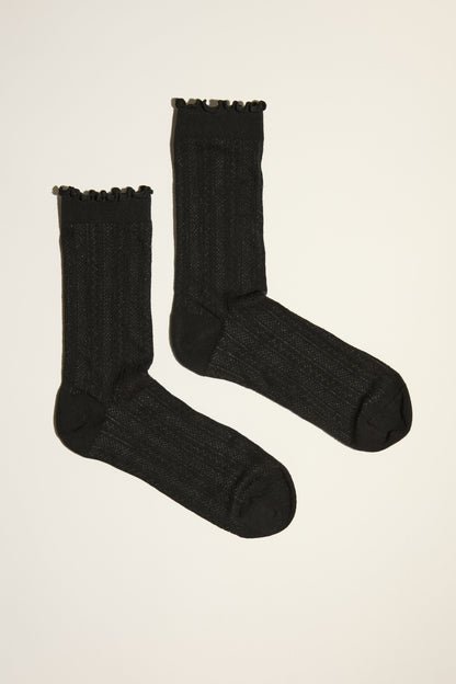 Daria Pointelle Crew Socks