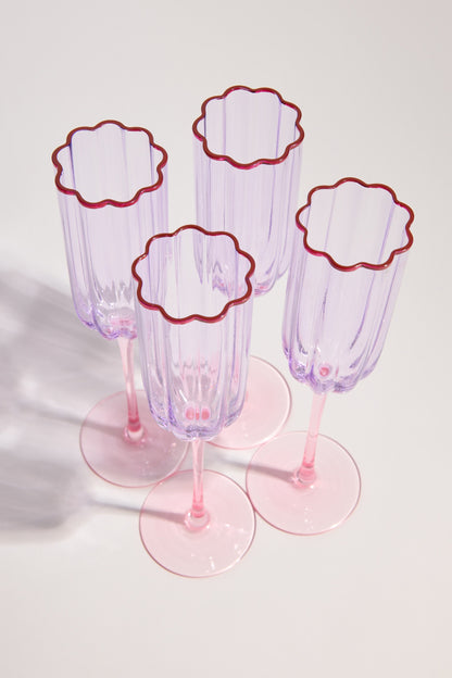 Homelab Petal Champagne Flute Set