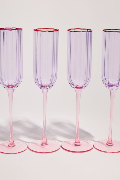 Homelab Petal Champagne Flute Set