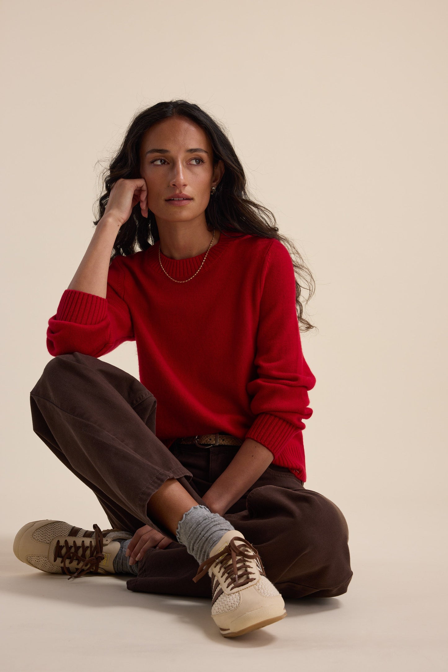 Elementary Cashmere Blend Crew Neck Sweater