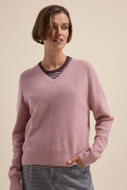 Elementary Cashmere Blend V Neck Sweater