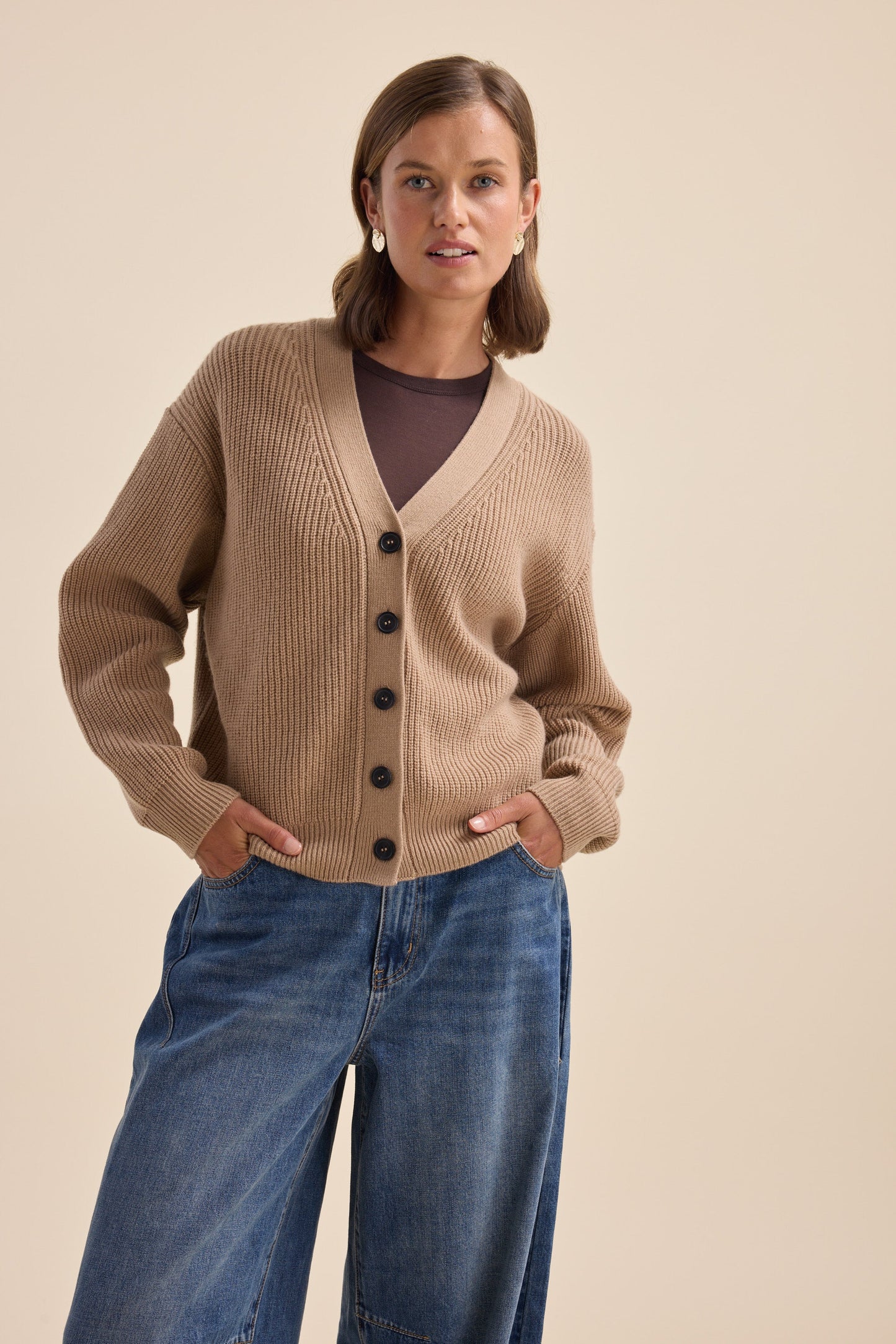 Elementary Cashmere Blend Cardigan