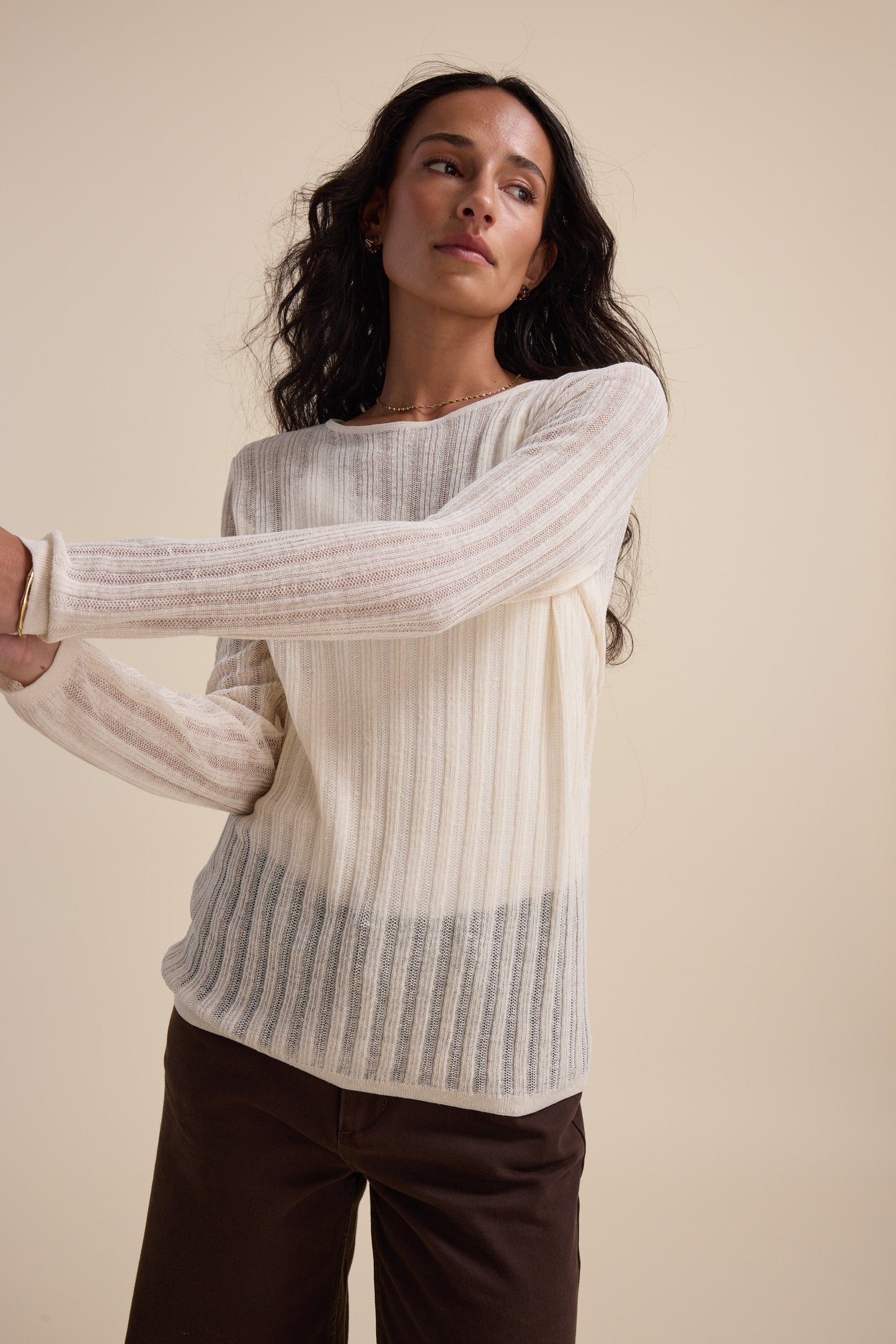 Elementary Knitted Layering Top