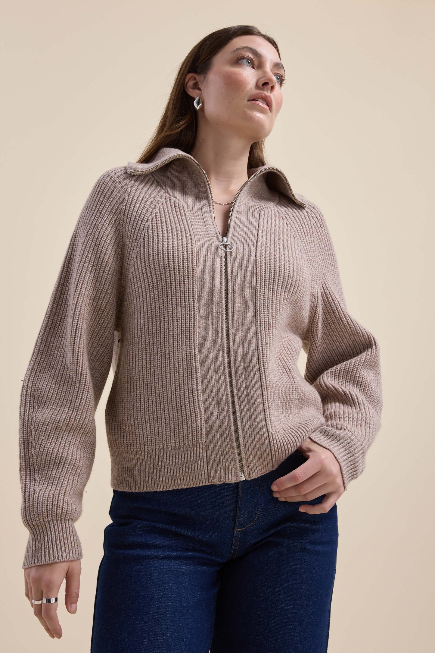 Elementary Collar Detail Cardigan