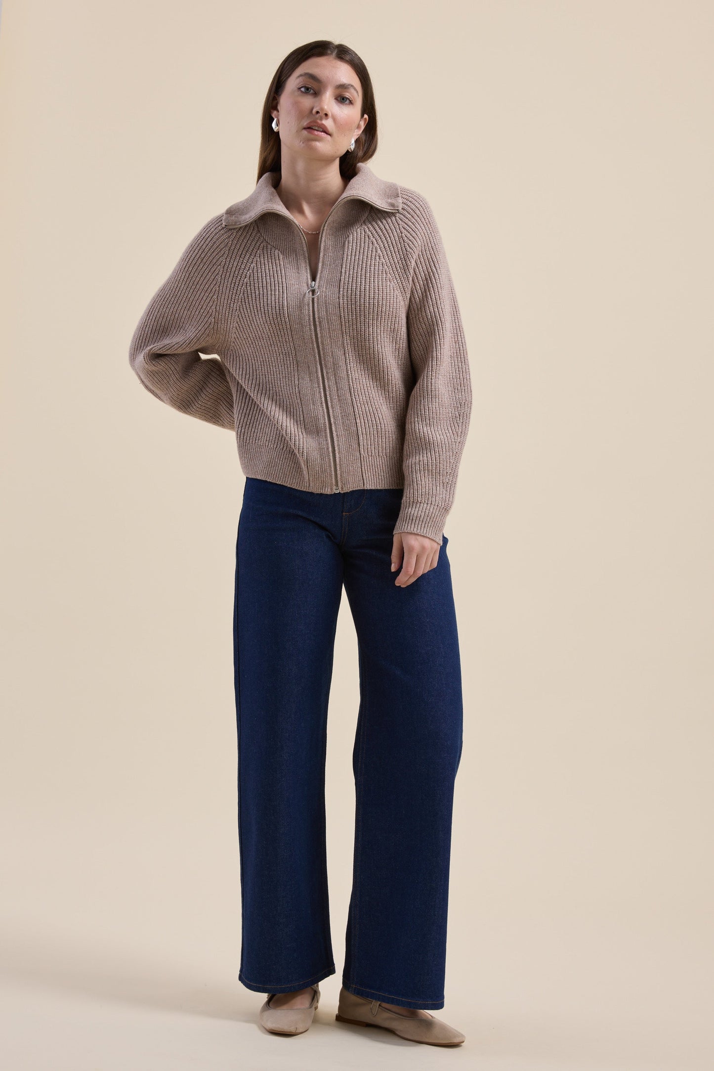Elementary Collar Detail Cardigan