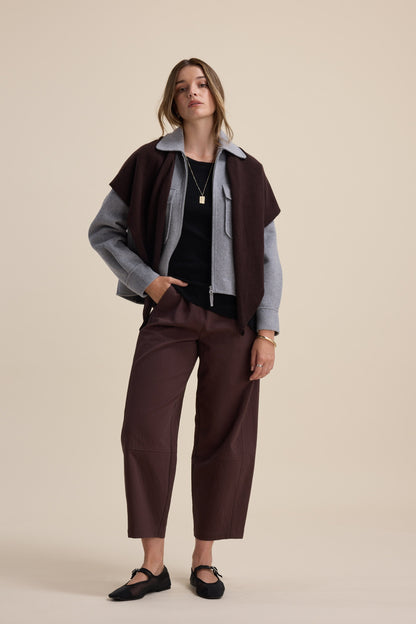 Sloane Asymmetric Merino Silk Top