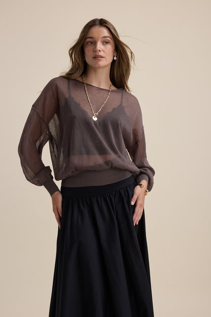 Addie Sheer Knitted Top
