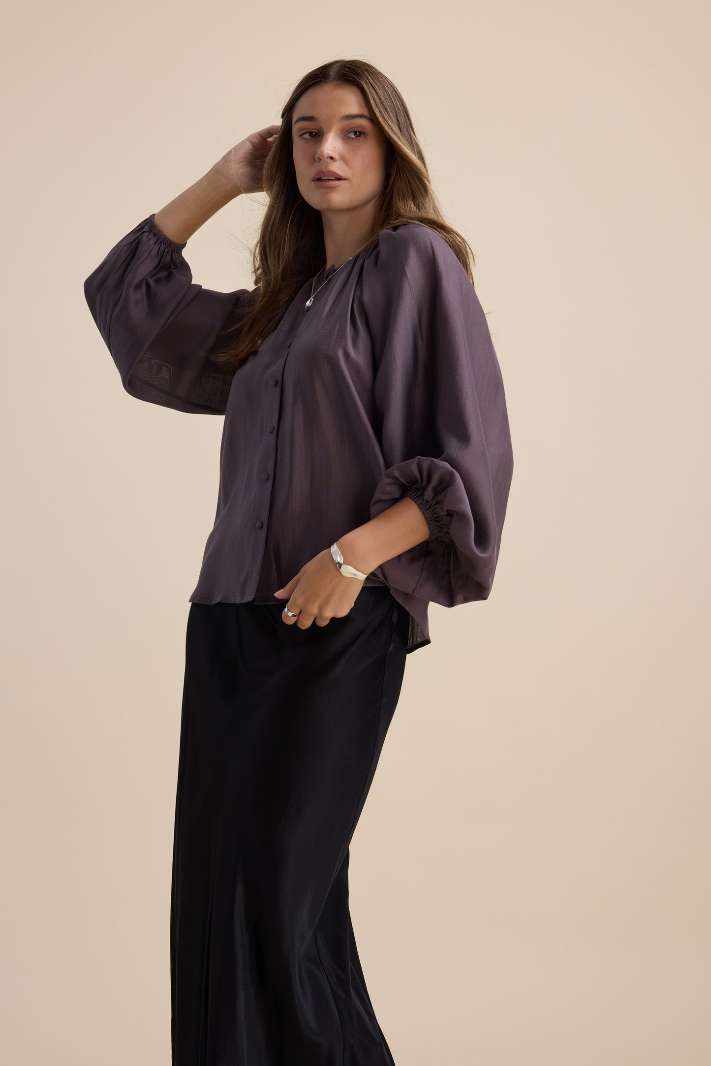 Vivian Button Front Blouse