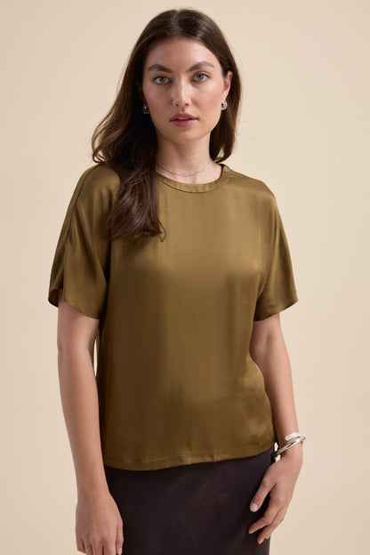 The Satin Shell Top