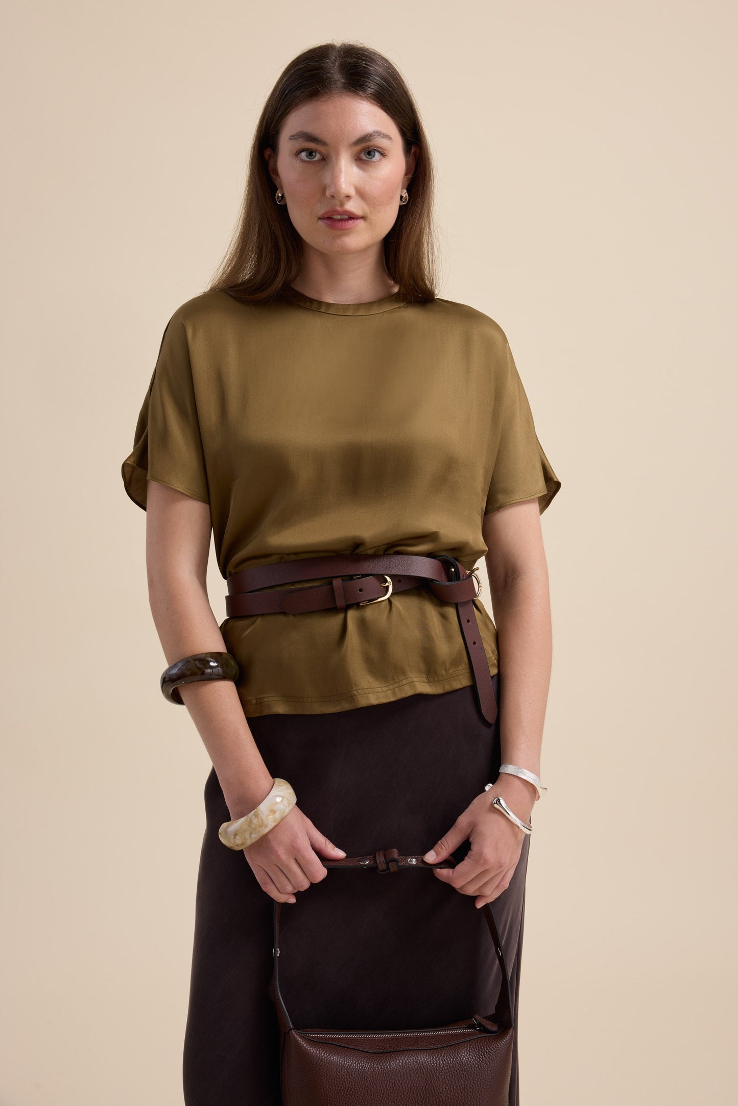 The Satin Shell Top