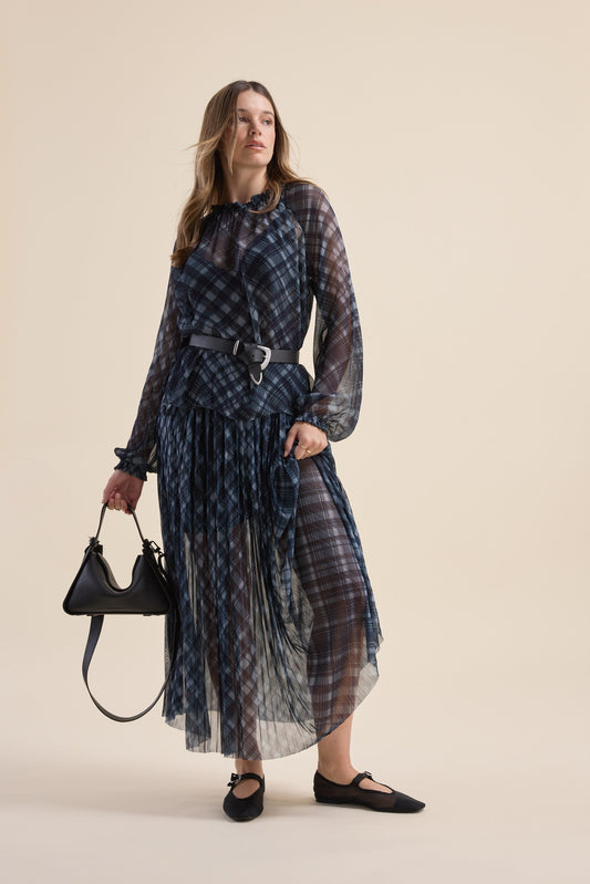 Ryan Pleat Maxi Skirt