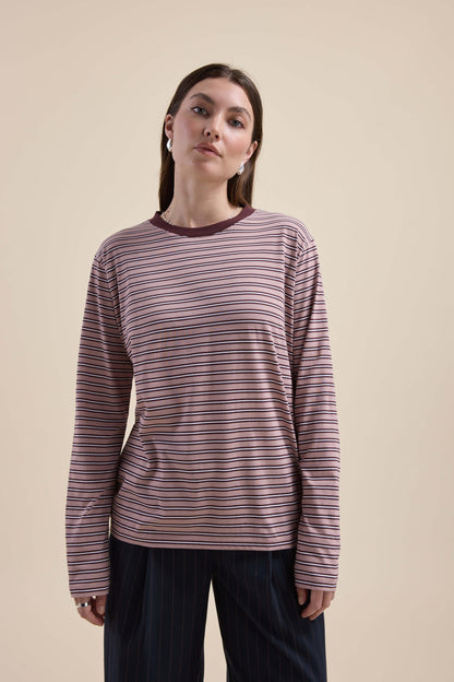 Carmen Long Sleeve Stripe Tee
