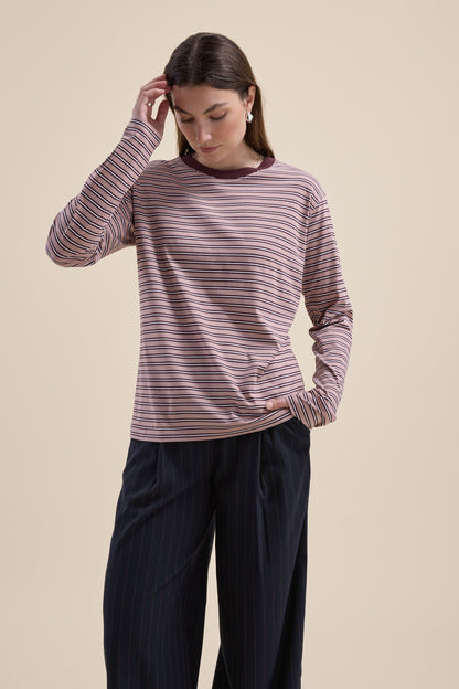 Carmen Long Sleeve Stripe Tee