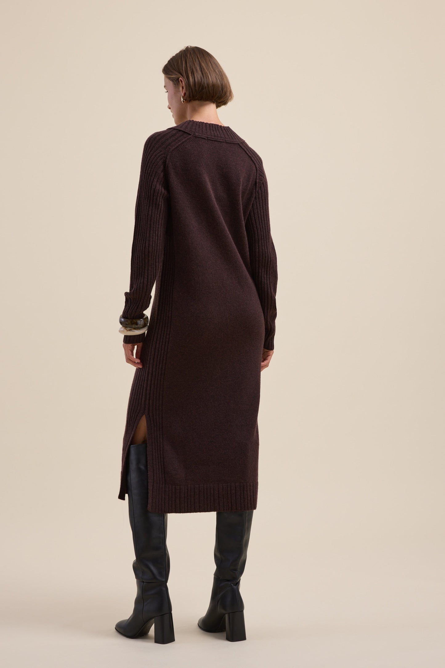 Elementary Knitted Wool Blend Dress