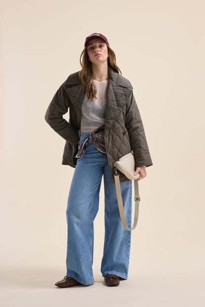 Elementary Tie Waist Puffer Jacket