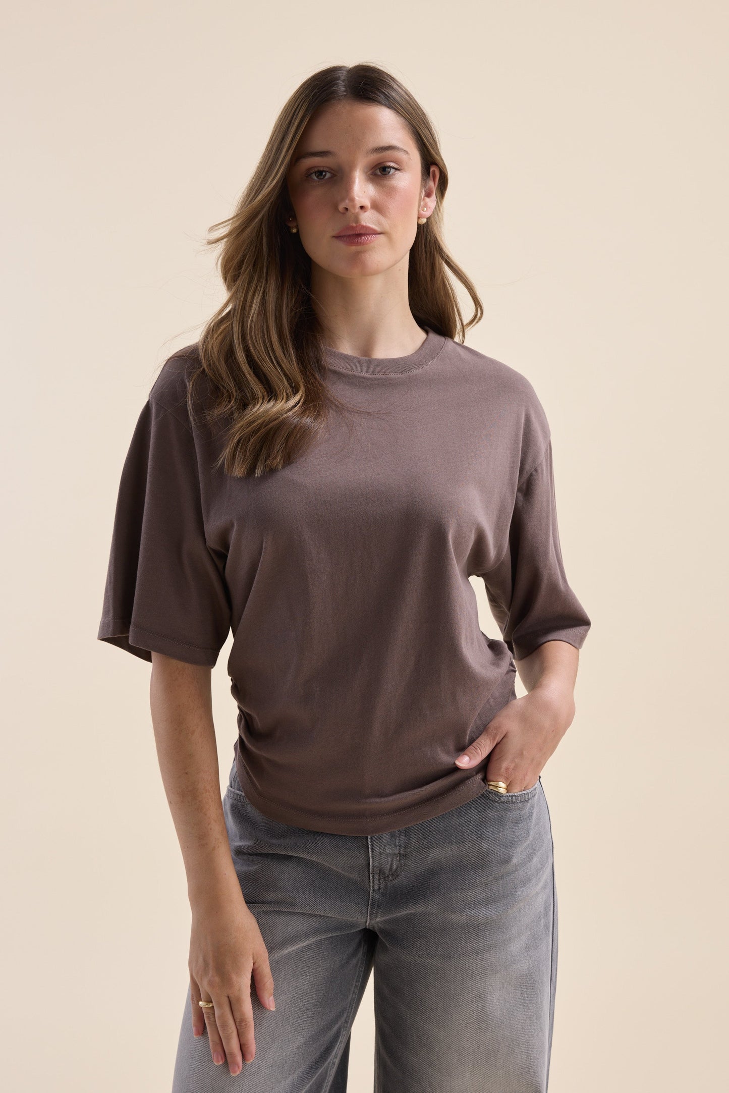 Genevie Gather Detail Tee