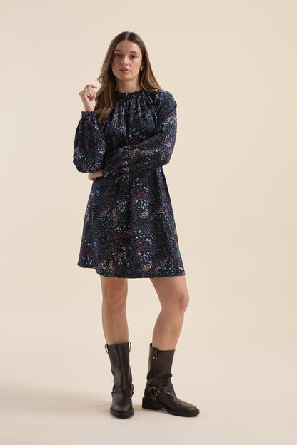 Vera Gathered Mini Dress