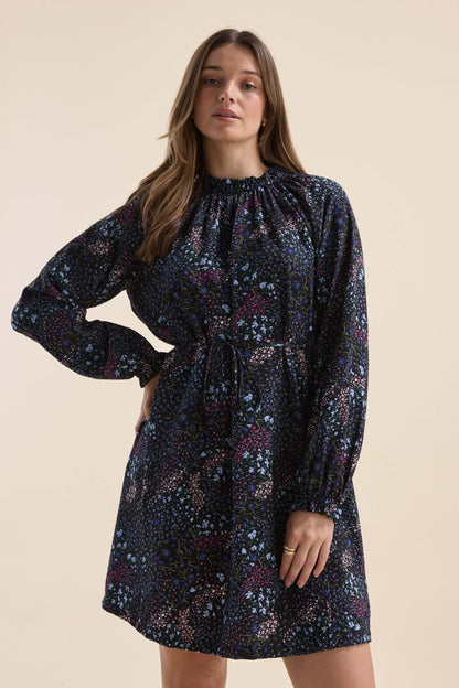 Vera Gathered Mini Dress