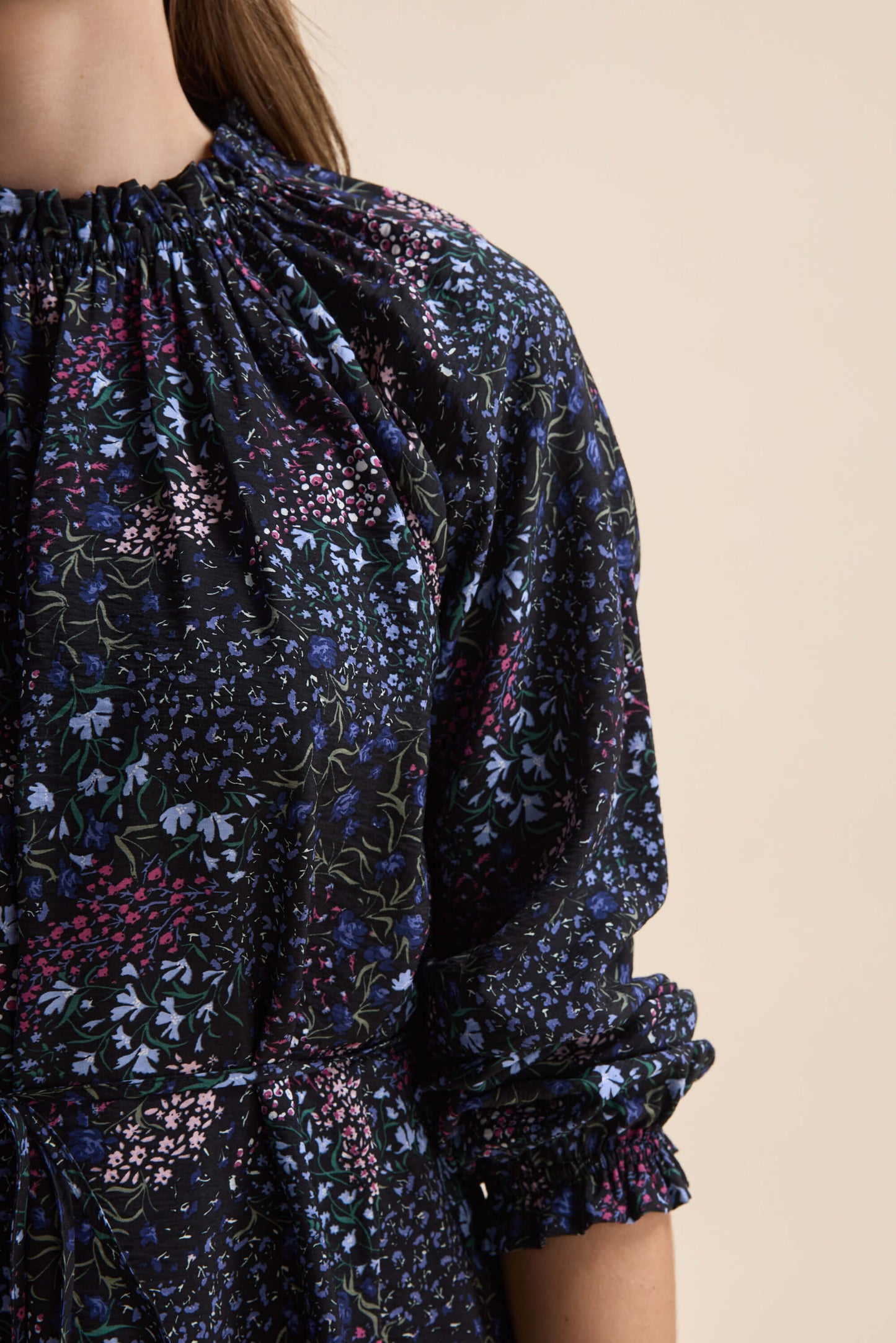 Vera Gathered Mini Dress