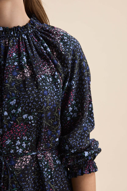 Vera Gathered Mini Dress