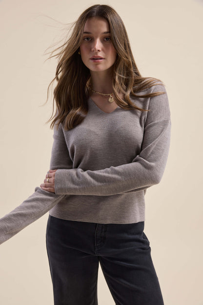The ZQ Merino Relaxed V Neck Sweater