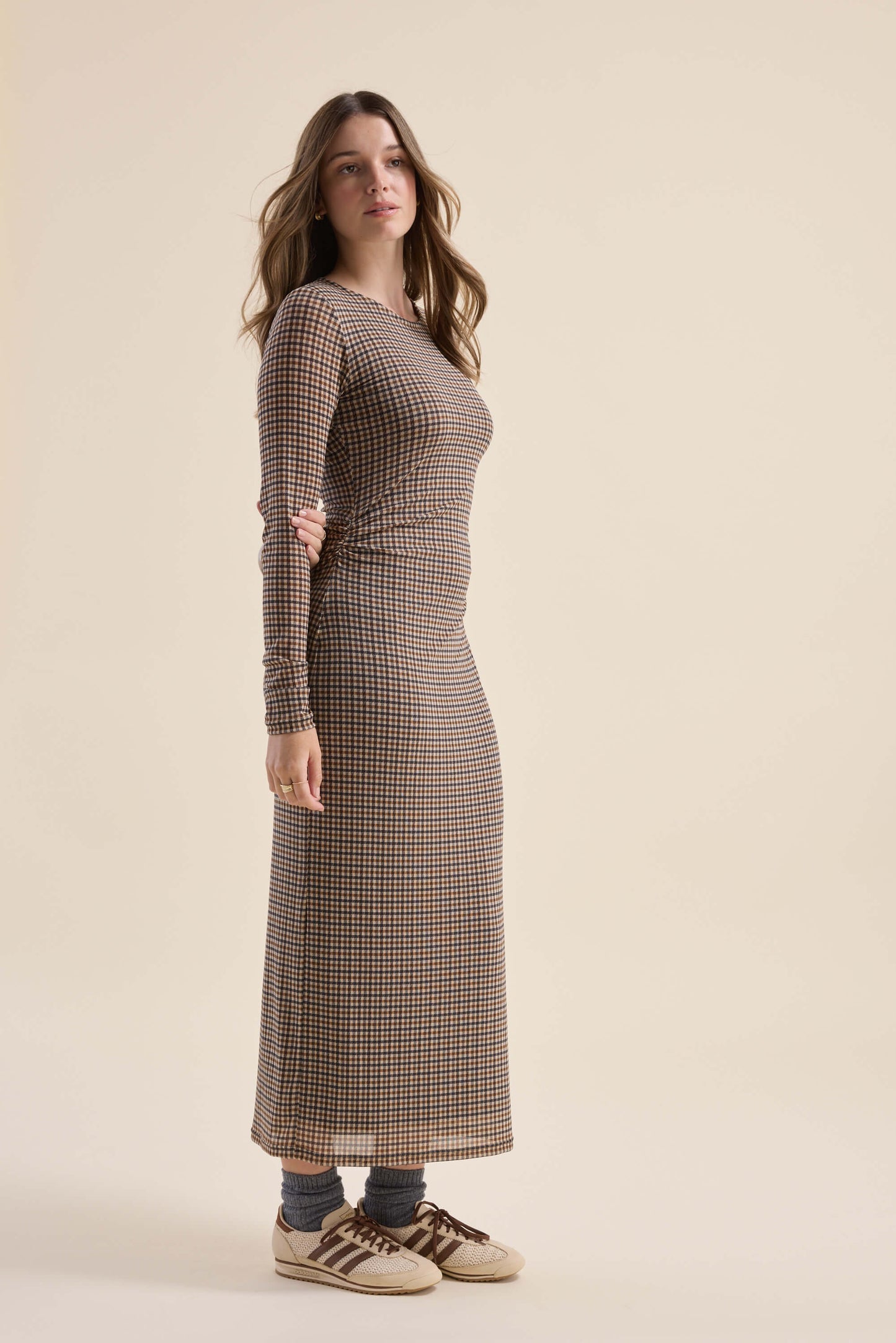 The Mesh Gather Detail Dress