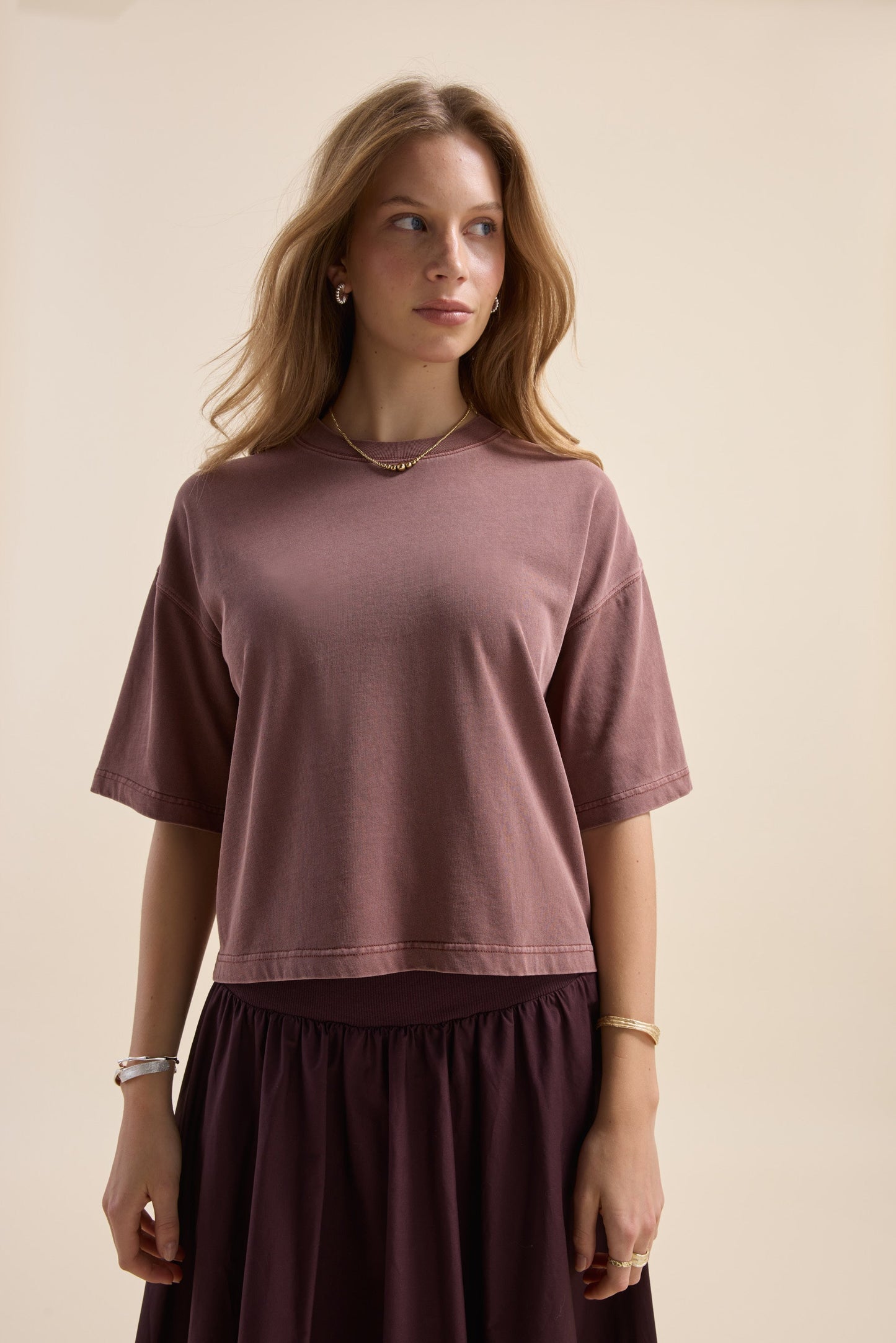 Olive Boxy Tee