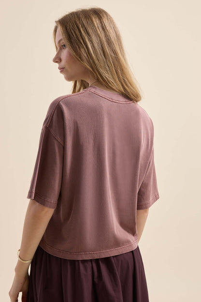 Olive Boxy Tee